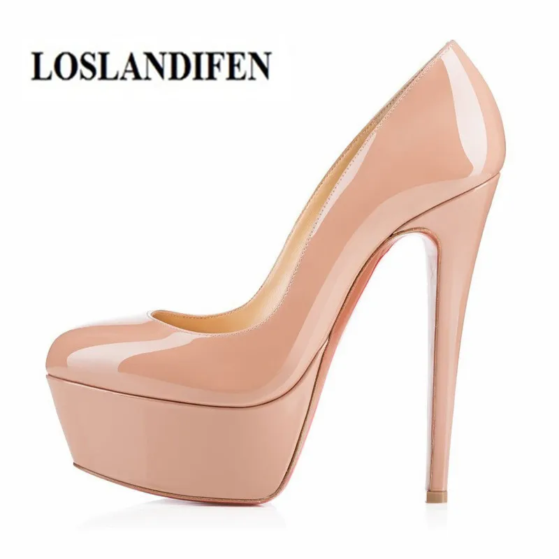 LOSLANDIFEN Women's 4.5cm Platform 14cm High Heel Shoes Stiletto Brand Quality Heeled Pumps Ladies Fashion Sexy Gladiator Shoes
LOSLANDIFEN Women's 4.5cm Platform 14cm High Heel Shoes Stiletto Brand Quality Heeled Pumps Ladies Fashion Sexy Gladiator Shoes