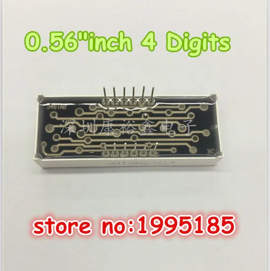 (10Pcs/lot) 0.56" inch 4 Digits 7 Seven Segment Red Light LED Numeric Digital Display,Common Anode
(10Pcs/lot) 0.56" inch 4 Digits 7 Seven Segment Red Light LED Numeric Digital Display,Common Anode