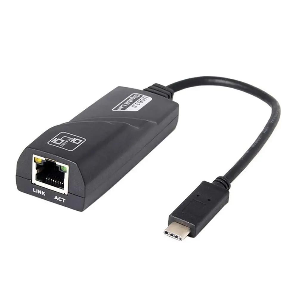 Сетевой адаптер Type-C (Usb-C) к Rj45 Gigabit Ethernet 100/1000 м Lan для Apple | Электроника