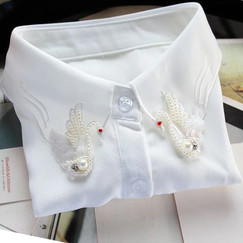 Shirt super exaggerated fake collar shirt sweater collier femme Autumn winter European root yarn pearl swan chain crystal shirt
Shirt super exaggerated fake collar shirt sweater collier femme Autumn winter European root yarn pearl swan chain crystal shirt