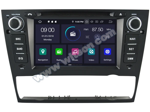 Автомобильный мультимедийный DVD плеер 7 дюймов Android 9 0 GPS радио для BMW 3 серии