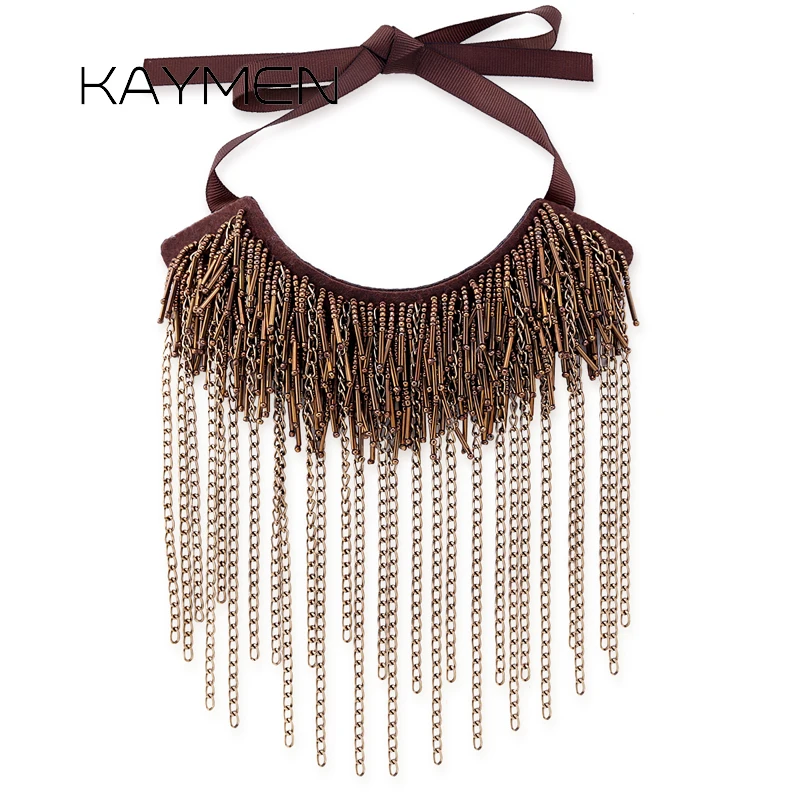 New Arrivals Fabric Small Crystal Beads Handmade Statement Necklace Women Chains Tassels Chokers Necklace Wedding Party 1635
New Arrivals Fabric Small Crystal Beads Handmade Statement Necklace Women Chains Tassels Chokers Necklace Wedding Party 1635