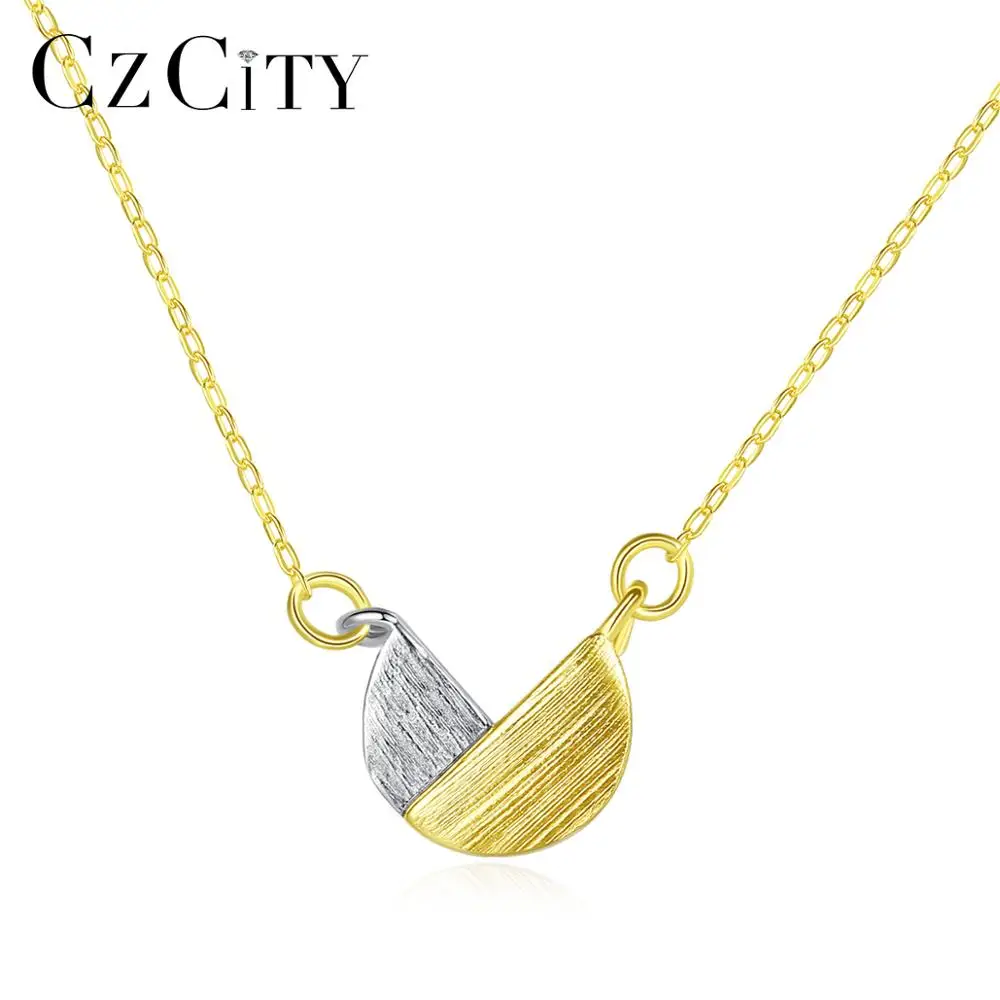 CZCITY 925 Sterling Silver Minimalist Geometric Pendant Necklaces for Women White Gold Color&Gold Color Brushed Jewelry SN0340
CZCITY 925 Sterling Silver Minimalist Geometric Pendant Necklaces for Women White Gold Color&Gold Color Brushed Jewelry SN0340