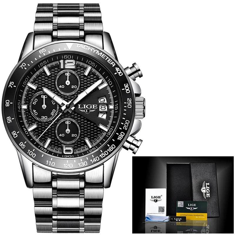 2019 LIGE New Mens Watches Top Brand Luxury Stopwatch Sport waterproof Quartz Watch Man Fashion Business Clock relogio masculino
2019 LIGE New Mens Watches Top Brand Luxury Stopwatch Sport waterproof Quartz Watch Man Fashion Business Clock relogio masculino