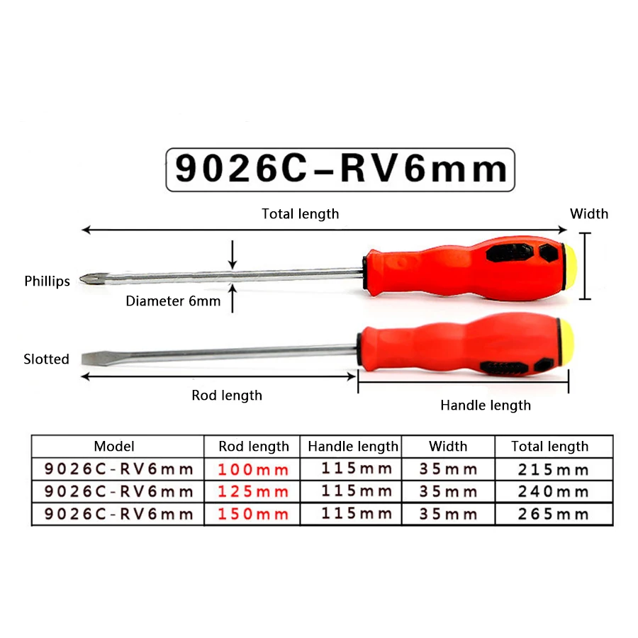 1Pcs Insulated 9026c rv6mm Screwdriver Precision Magnetic Phillips Slotted For Electrician Hand Tools High Hardness
1Pcs Insulated 9026c rv6mm Screwdriver Precision Magnetic Phillips Slotted For Electrician Hand Tools High Hardness