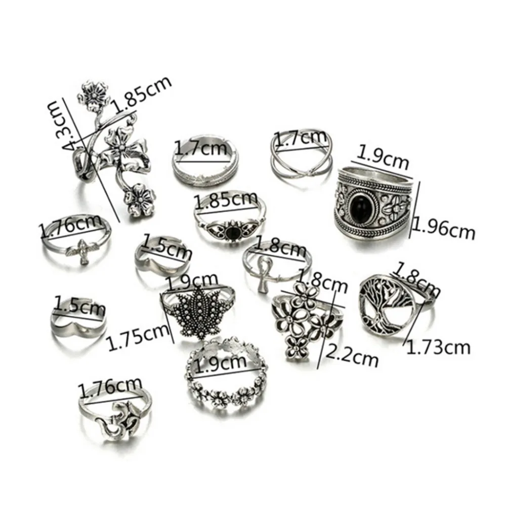 14 pcs/Set Knuckle Ring Floral Stone Boho Vintage Jewelry Trendy Ethnic Crown Anniversary
14 pcs/Set Knuckle Ring Floral Stone Boho Vintage Jewelry Trendy Ethnic Crown Anniversary