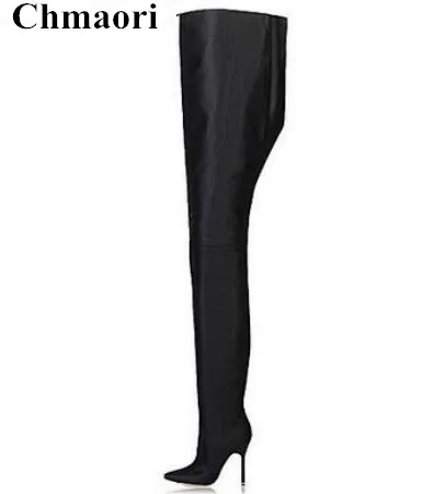 New Design 2018 Woman Silk Over-the-knee Boots Sexy Pointed Toe Waist High Boots Stiletto High Heels Dress Runway Shoes Woman
New Design 2018 Woman Silk Over-the-knee Boots Sexy Pointed Toe Waist High Boots Stiletto High Heels Dress Runway Shoes Woman