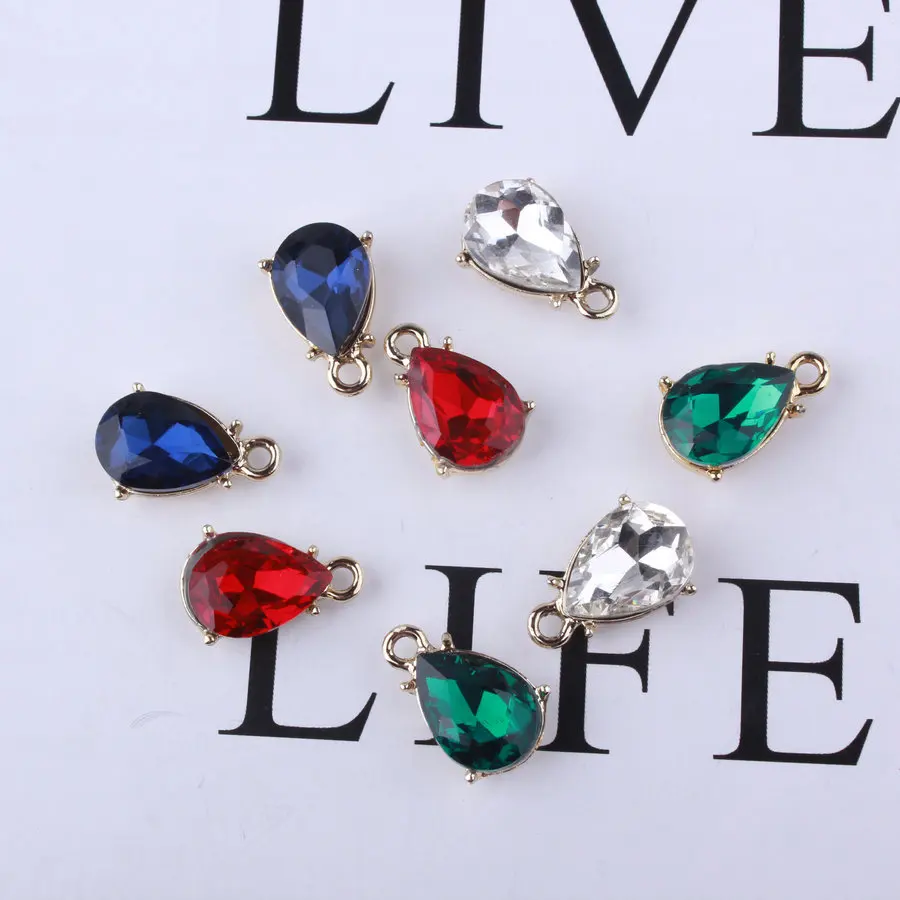 50pcs/lot 12*18mm Crystal Stone Charms Smooth Tear Water Drop Shape Pendant For Earring Necklace Jewelry DIY Making Accessories
50pcs/lot 12*18mm Crystal Stone Charms Smooth Tear Water Drop Shape Pendant For Earring Necklace Jewelry DIY Making Accessories