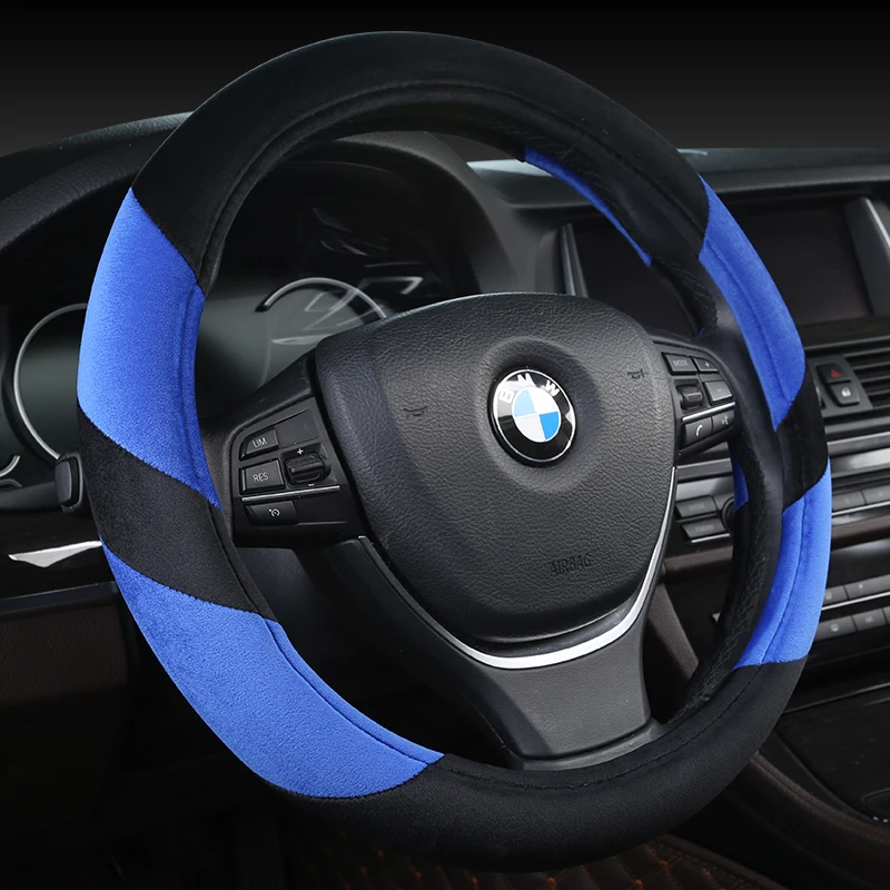 PLUSH Universal Car Steering-wheel Cover 38CM Car-styling Sport Auto Steering Wheel Covers Anti-Slip Automotive Accessories
PLUSH Universal Car Steering-wheel Cover 38CM Car-styling Sport Auto Steering Wheel Covers Anti-Slip Automotive Accessories