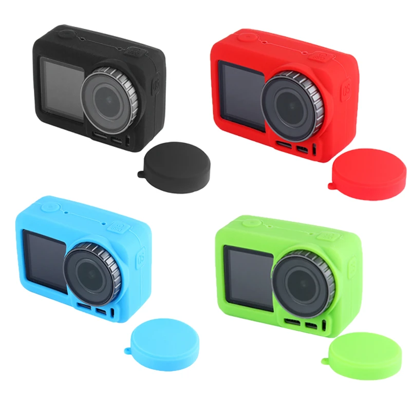 2 in1 silicone case lens cap Protective cover dust-proof Anti-scratch cover for dji osmo aciton camera Accessories
2 in1 silicone case lens cap Protective cover dust-proof Anti-scratch cover for dji osmo aciton camera Accessories