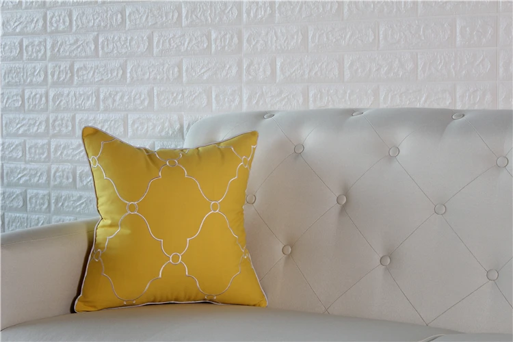 45x45cm cotton fabric yellow embroidered cushion cover luxury geometric pillowcase sofa decorative cushion pillow cover
45x45cm cotton fabric yellow embroidered cushion cover luxury geometric pillowcase sofa decorative cushion pillow cover