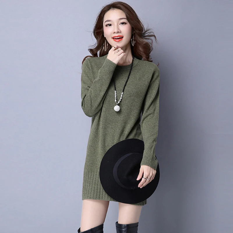 Women Wool Shirts Fashion Long Jumper Cashmere Knitted Sweaters Tops Autumn Winter Female Casual O-neck Wool Sweaters FP1709
Women Wool Shirts Fashion Long Jumper Cashmere Knitted Sweaters Tops Autumn Winter Female Casual O-neck Wool Sweaters FP1709