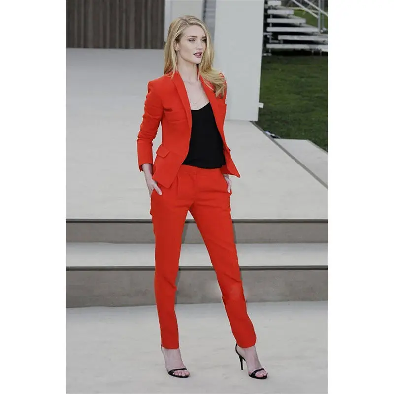 New Bespoke Orange 2 Piece Suit Womens Fitted Suits Trouser Suits for Ladies Female Show Wear B192
New Bespoke Orange 2 Piece Suit Womens Fitted Suits Trouser Suits for Ladies Female Show Wear B192