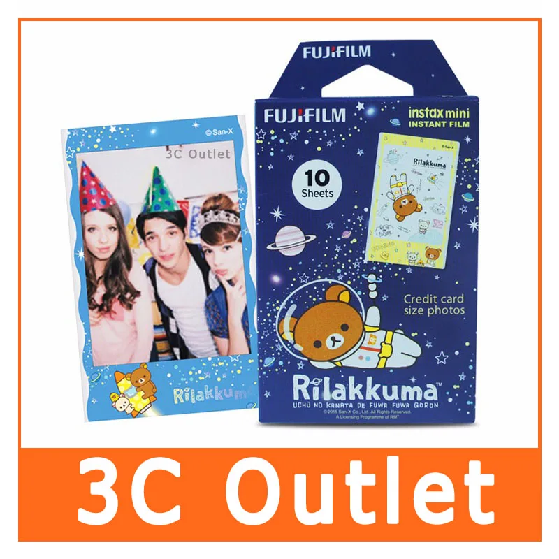 Оптовая продажа Fuji Плёнки Instax Mini мгновенный Rilakkuma мультфильм для Polaroid mini7s 8 25 50 s 70