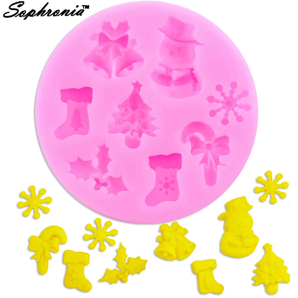 10pcs/set Snowman Snowflake Christmas Tree Silicone mold Fondant Cake Decorating,Candy, Chocolate, Jelly DIY Bakware M070
10pcs/set Snowman Snowflake Christmas Tree Silicone mold Fondant Cake Decorating,Candy, Chocolate, Jelly DIY Bakware M070