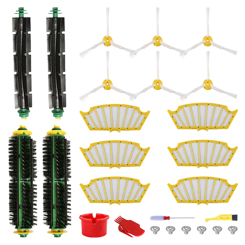 Vacuum Cleaner HEPA Filter Brush Replacement Kit For iRobot Roomba 500 Series 510 530 535 540 550 560 570 580 Vacuum Accessory
Vacuum Cleaner HEPA Filter Brush Replacement Kit For iRobot Roomba 500 Series 510 530 535 540 550 560 570 580 Vacuum Accessory