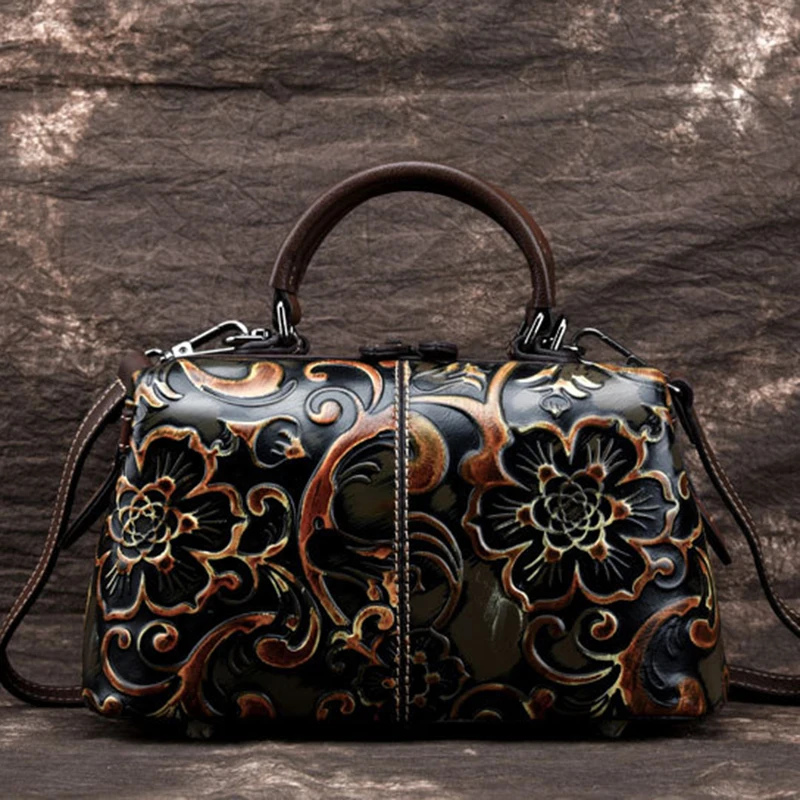 Women Genuine Leather Bag Messenger Shoulder Handbag Retro Real Cowhide Cross Body Tote Purse Embossed Top Handle Pillow Bags
Women Genuine Leather Bag Messenger Shoulder Handbag Retro Real Cowhide Cross Body Tote Purse Embossed Top Handle Pillow Bags