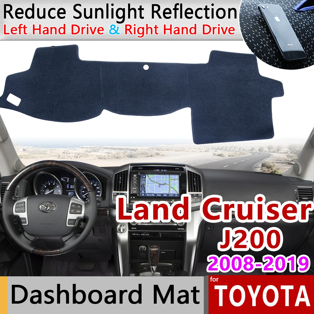 Фото Для Toyota Land Cruiser 200 J200 2008 ~ 2019 Противоскользящий коврик на приборную - купить