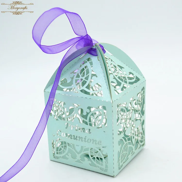 Classical Cross Pattern for Boy & Girl First Communion Custom Favor Box With Free Ribbons
Classical Cross Pattern for Boy & Girl First Communion Custom Favor Box With Free Ribbons