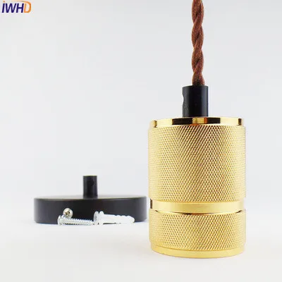IWHD Vintage E27 Lamp Holder E27 Socket Vintage Lampholder Edison Base Vintage Loft Industrial Pendant Light With Wire
IWHD Vintage E27 Lamp Holder E27 Socket Vintage Lampholder Edison Base Vintage Loft Industrial Pendant Light With Wire