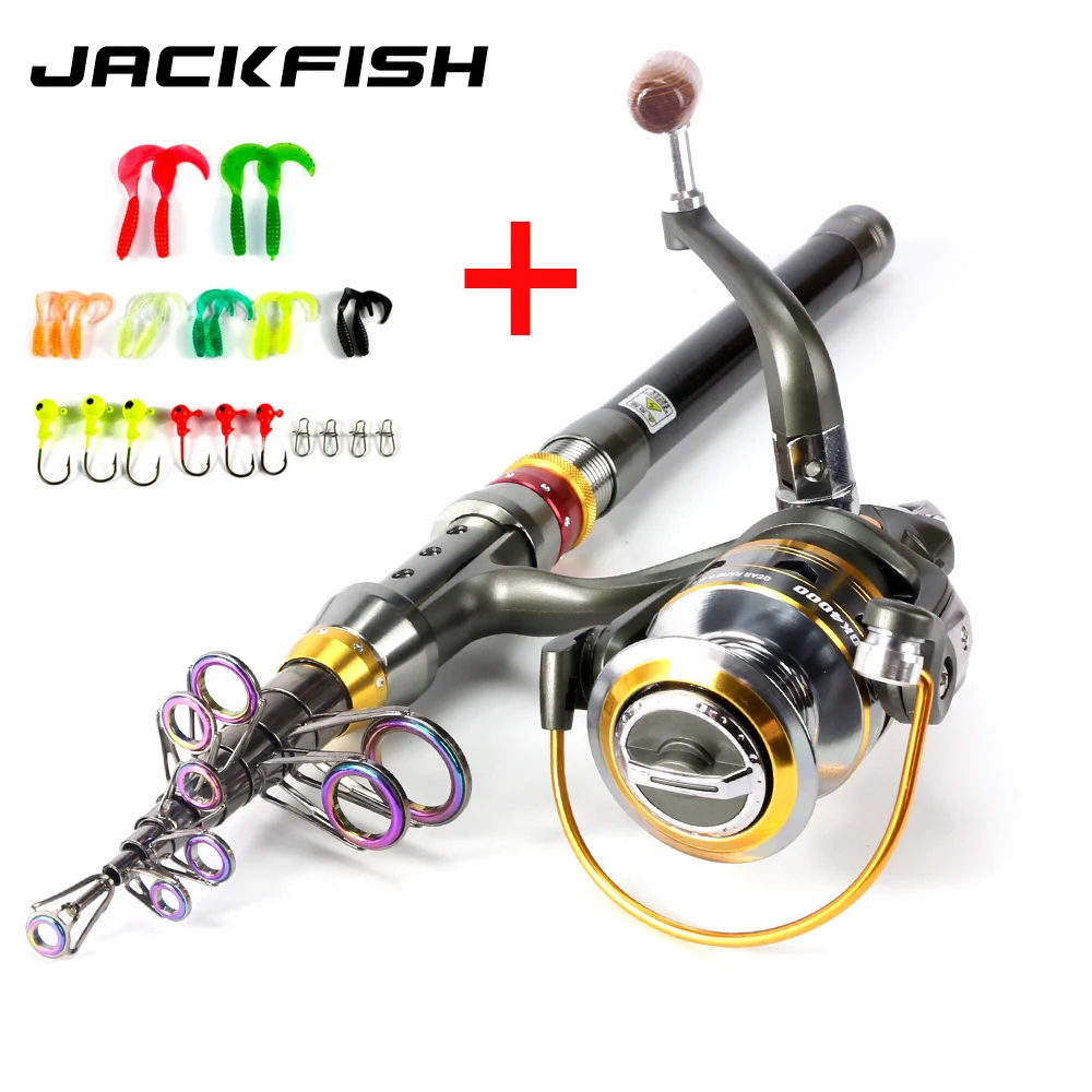 Полный комплект JACKFISH, телескопическая удочка + Рыболовная катушка, спиннинговая удочка с рыбным колесом для морской ловли combo 1,8-3,6 м, катушка...
Полный комплект JACKFISH, телескопическая удочка + Рыболовная катушка, спиннинговая удочка с рыбным колесом для морской ловли combo 1,8-3,6 м, катушка...