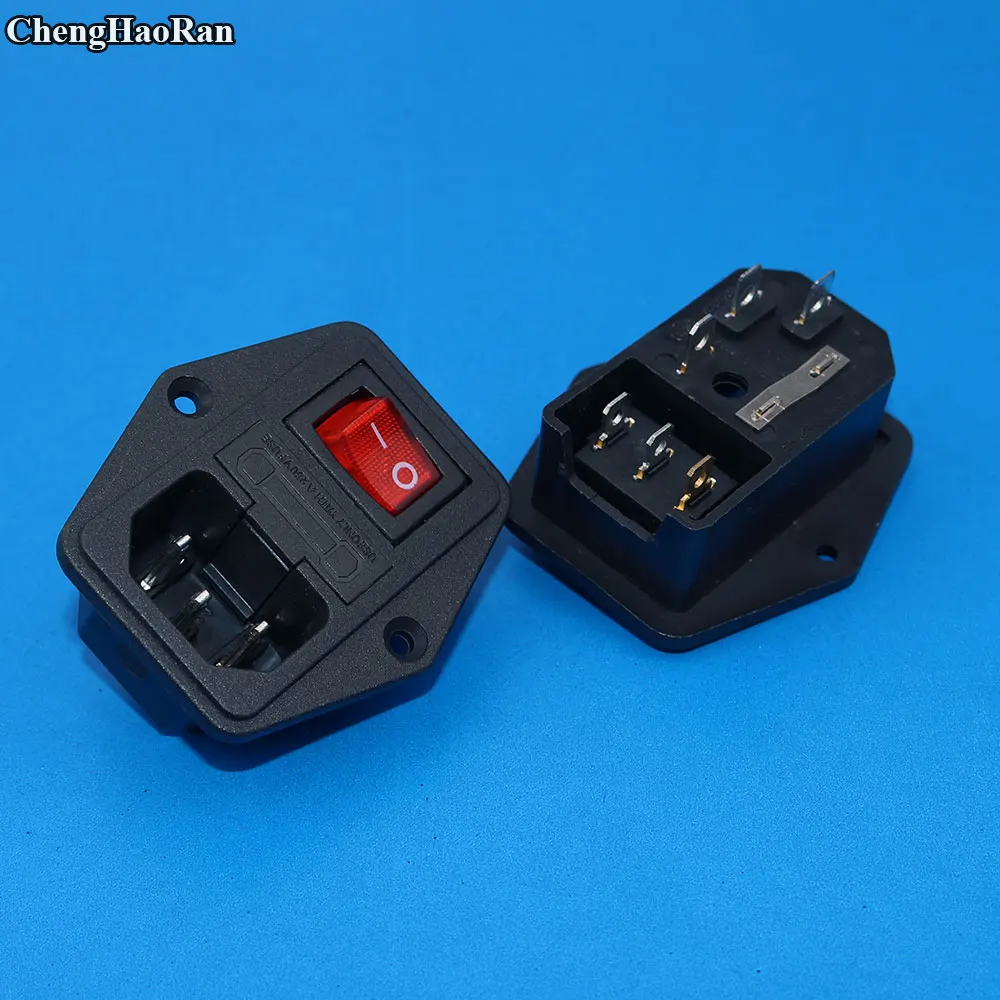 ChengHaoRan with 10A fuse ! power socket with Rocker Switch ac socket 3 Terminal Power Socket with Fuse Holder Connector
ChengHaoRan with 10A fuse ! power socket with Rocker Switch ac socket 3 Terminal Power Socket with Fuse Holder Connector
