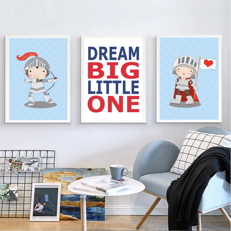 Modern Fashion Wall Art Knight Nursery Quote Canvas Painting Suits Baby Boy Blue Poster and Red Prints Pictures for Living Room
Modern Fashion Wall Art Knight Nursery Quote Canvas Painting Suits Baby Boy Blue Poster and Red Prints Pictures for Living Room