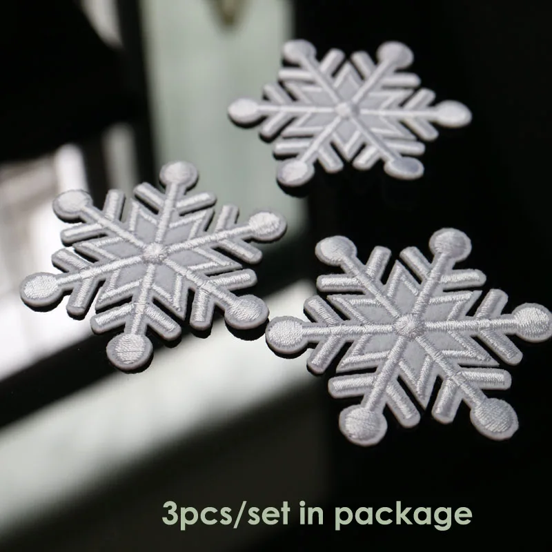 3pc/lot iron on white snowflake patches for clothing Small embroidery ironing applique parches sticker for bags backpack jeans
3pc/lot iron on white snowflake patches for clothing Small embroidery ironing applique parches sticker for bags backpack jeans
