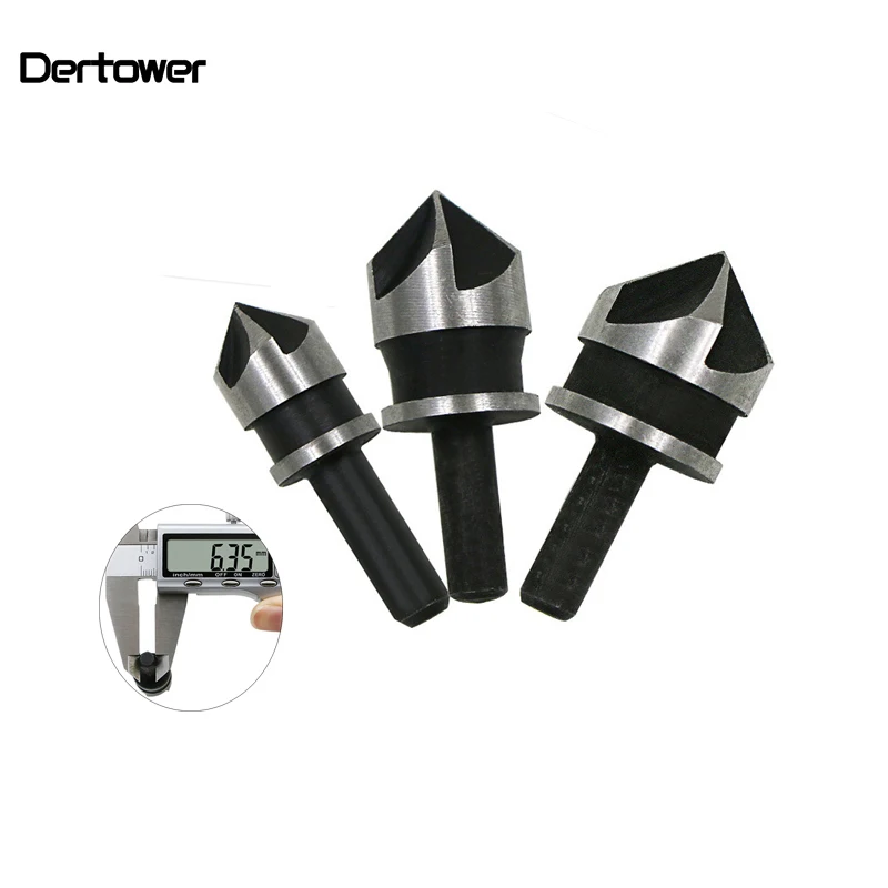 3Pcs 90 Degree 1/4 Hex Shank Countersink Drill Bit 5 Flute 12-19mm Woodworking Counter Sink Chamfering Debur Tool Set DT6
3Pcs 90 Degree 1/4 Hex Shank Countersink Drill Bit 5 Flute 12-19mm Woodworking Counter Sink Chamfering Debur Tool Set DT6