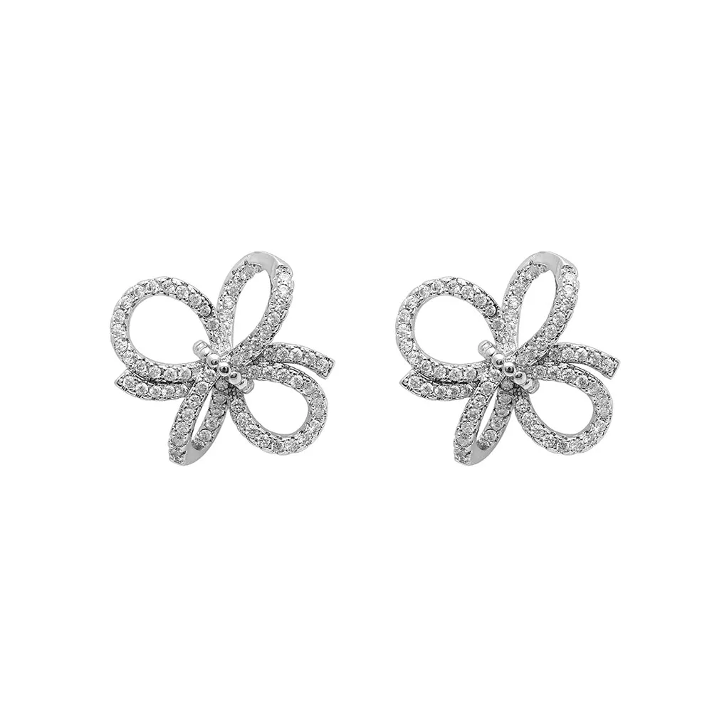 New Arrival Sparklins Stud Earrings Cubic Zirconia Luxury Bowknot High Quality Cute Stud Earrings For Women Silver Color Bowknot
New Arrival Sparklins Stud Earrings Cubic Zirconia Luxury Bowknot High Quality Cute Stud Earrings For Women Silver Color Bowknot
