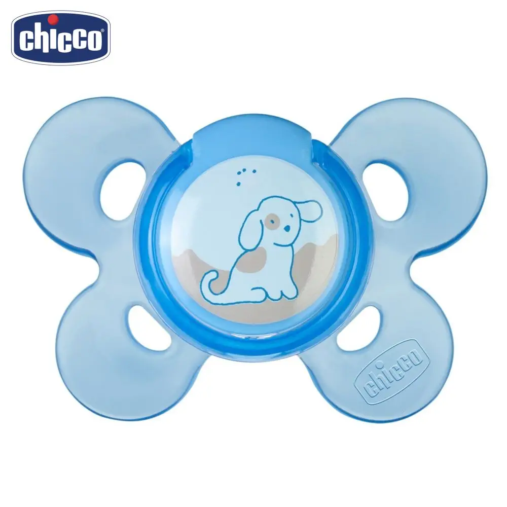 Пустышка Chicco Physio Comfort 1 шт. 0-6 мес. силикон "Белочка" | Мать и ребенок