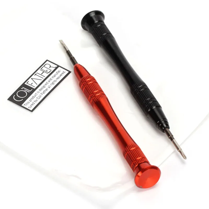 3pcs Coil Father Phillps/Flat blade Crosstip Screwdriver 2mm +- 360 Rotating Anti Slip E Cigarette Accessories Handle Vape Tool
3pcs Coil Father Phillps/Flat blade Crosstip Screwdriver 2mm +- 360 Rotating Anti Slip E Cigarette Accessories Handle Vape Tool