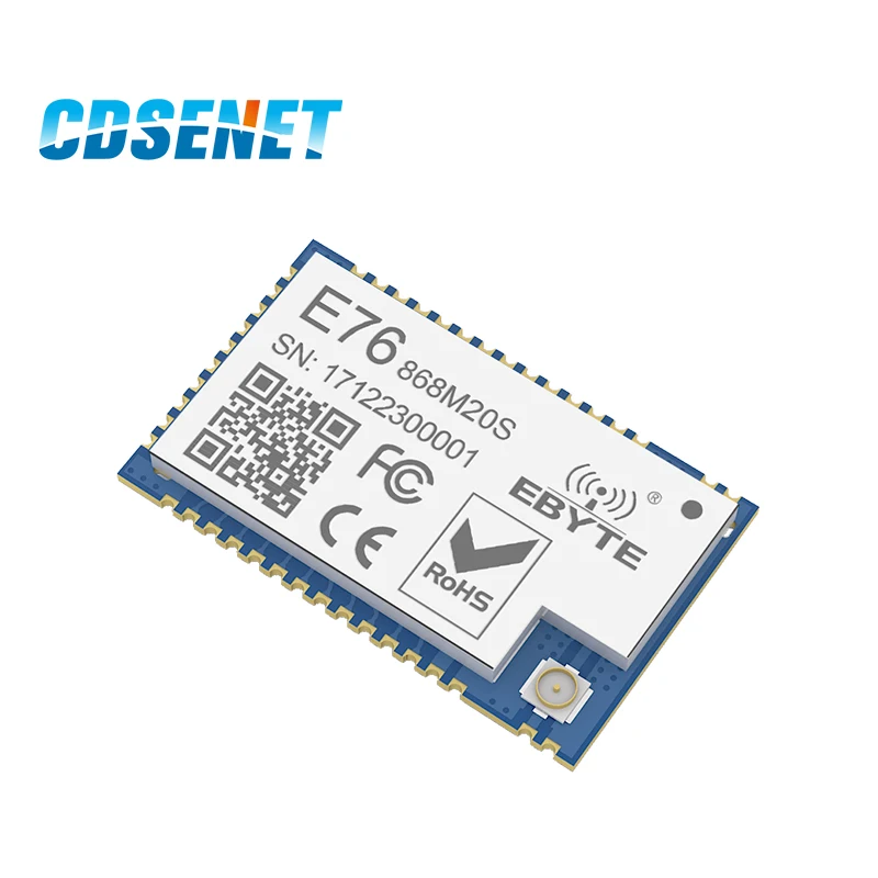EFR32 868MHz 100mW SMD Wireless Transceiver E76-868M20S Long Distance 20dBm SOC ARM 868 MHz Transmitter Receiver rf Module
EFR32 868MHz 100mW SMD Wireless Transceiver E76-868M20S Long Distance 20dBm SOC ARM 868 MHz Transmitter Receiver rf Module