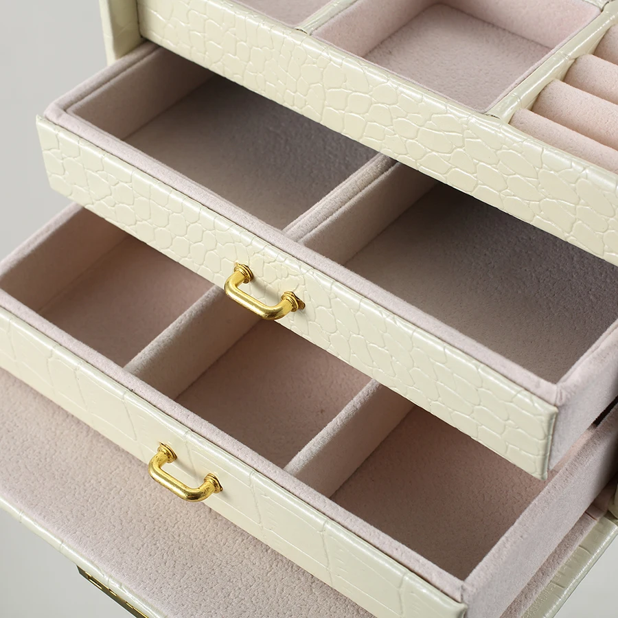 Loveguanya Necklace PU leather exquisite jewelry packaging box for women 3 drawers makeup box rings earings storage boxes
Loveguanya Necklace PU leather exquisite jewelry packaging box for women 3 drawers makeup box rings earings storage boxes