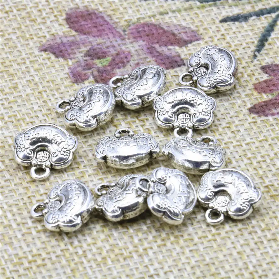 5PCS Hot Women Girls Gifts Crafts Copper Finding Pendant For Accessory Longevity Lucky Lock Shape Parts Jewelry Making 12mm
5PCS Hot Women Girls Gifts Crafts Copper Finding Pendant For Accessory Longevity Lucky Lock Shape Parts Jewelry Making 12mm
