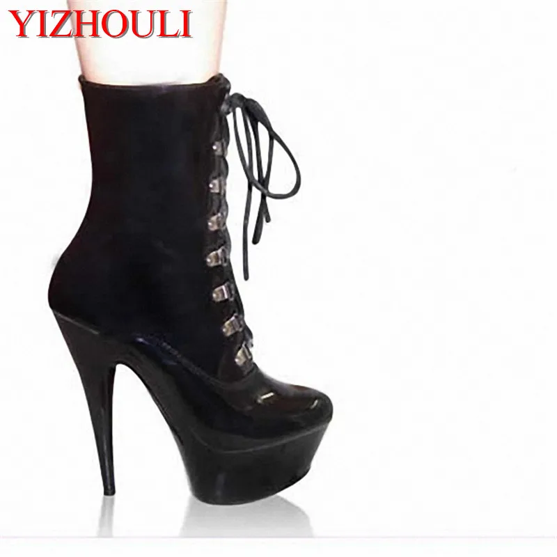 15cm Sale Women's High Heel Winter Boots / Fashion Rivets Lace-Up Ankle Boots / Sexy Party Heels / Short Boots
15cm Sale Women's High Heel Winter Boots / Fashion Rivets Lace-Up Ankle Boots / Sexy Party Heels / Short Boots