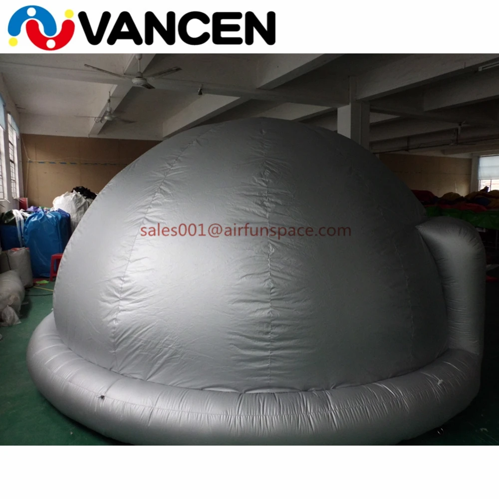 Factory price 5m Diameter inflatable planetarium tent for movie gray igloo portable made from oxford cloth
Factory price 5m Diameter inflatable planetarium tent for movie gray igloo portable made from oxford cloth