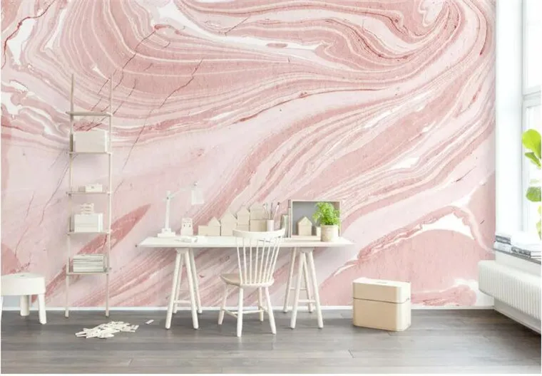 

Wallpaper Mural European 3d Murals Pink Stone Texture Line Minimalist Environment Friendly TV Background Study Kitchen Bedroom