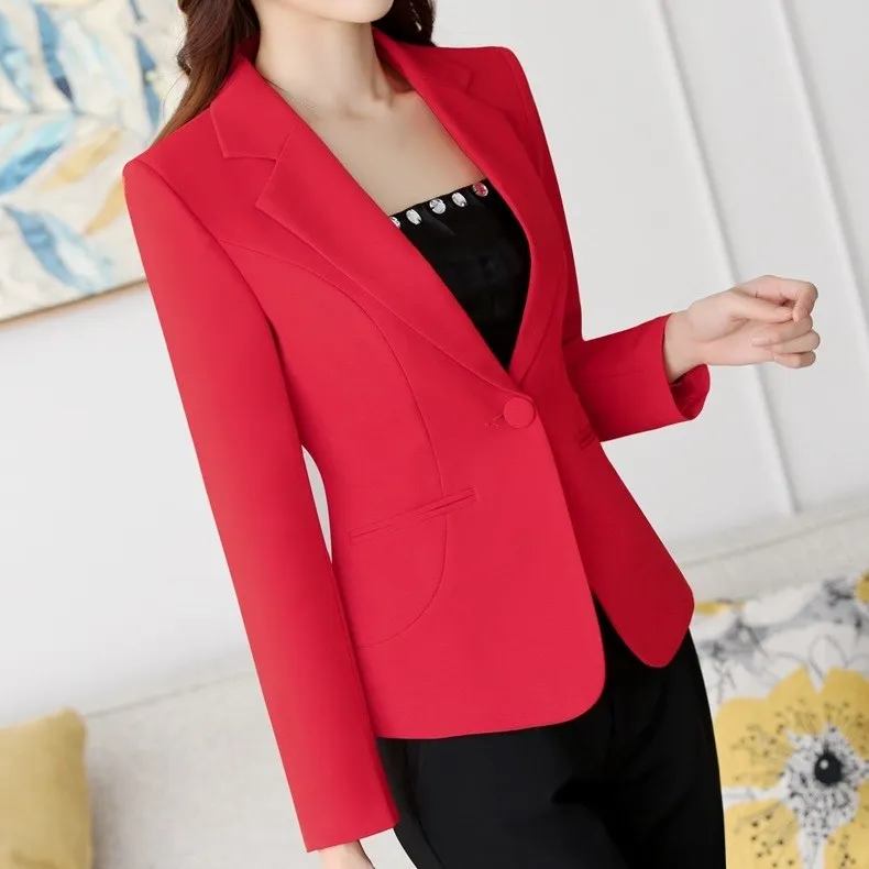 Women Elegant Slim Office Blazer Coat Jacket Lady Business Formal Work Wear Notched Blazer
Women Elegant Slim Office Blazer Coat Jacket Lady Business Formal Work Wear Notched Blazer