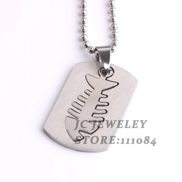 Fish bones pendant necklaces bead chain men women 316L Stainless Steel necklace wholesale
Fish bones pendant necklaces bead chain men women 316L Stainless Steel necklace wholesale