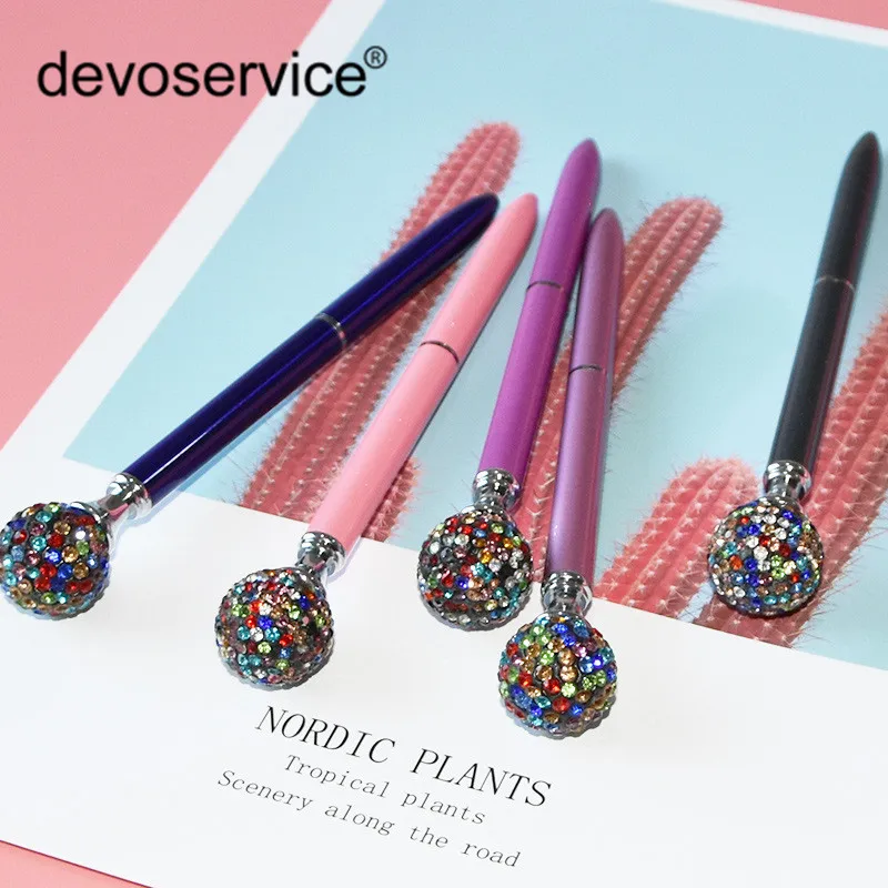 Color Drill Ball Crystal Pen Gem Ballpoint Pen Wedding Office Metal Roller Ball Pen For Writing Office Stationery School Supplie
Color Drill Ball Crystal Pen Gem Ballpoint Pen Wedding Office Metal Roller Ball Pen For Writing Office Stationery School Supplie