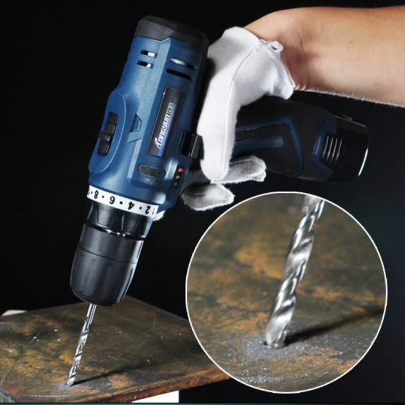 16.8V Cordless Screwdriver with Spare Lithium Ion Battery Electric Drill Home Multifunction | Инструменты