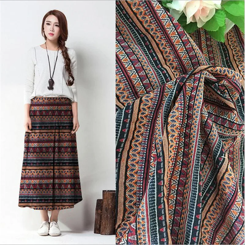 NF-001 100*148cm New Fashion Stripe National Cotton Polyester Fashion Geometry Jacquard Fabric Yarn-dyed Fabric For Clothing
NF-001 100*148cm New Fashion Stripe National Cotton Polyester Fashion Geometry Jacquard Fabric Yarn-dyed Fabric For Clothing