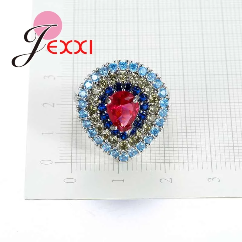 Colorful Fashion Big Heart Rings For Women 925 Sterling Silver Red Blue Cubic Zirconia Crystal Wedding Engagement Bague
Colorful Fashion Big Heart Rings For Women 925 Sterling Silver Red Blue Cubic Zirconia Crystal Wedding Engagement Bague