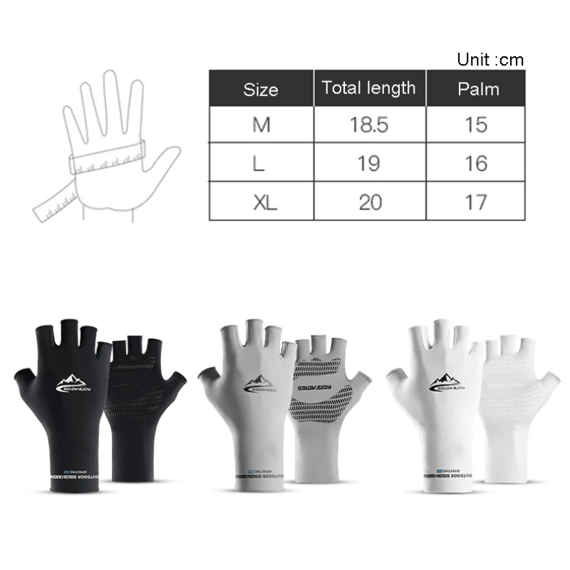 Summer Ice Silk Sunscreen Sports Wear-resistant Sweat-Absorbent Breathable Cold High-elastic Thin Half Finger Riding Gloves
Summer Ice Silk Sunscreen Sports Wear-resistant Sweat-Absorbent Breathable Cold High-elastic Thin Half Finger Riding Gloves