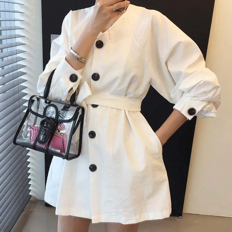 YNZZU Single breasted khaki women mini dresses 2019 New V neck long sleeve with belt dress Solid causal female vestidos YD262
YNZZU Single breasted khaki women mini dresses 2019 New V neck long sleeve with belt dress Solid causal female vestidos YD262