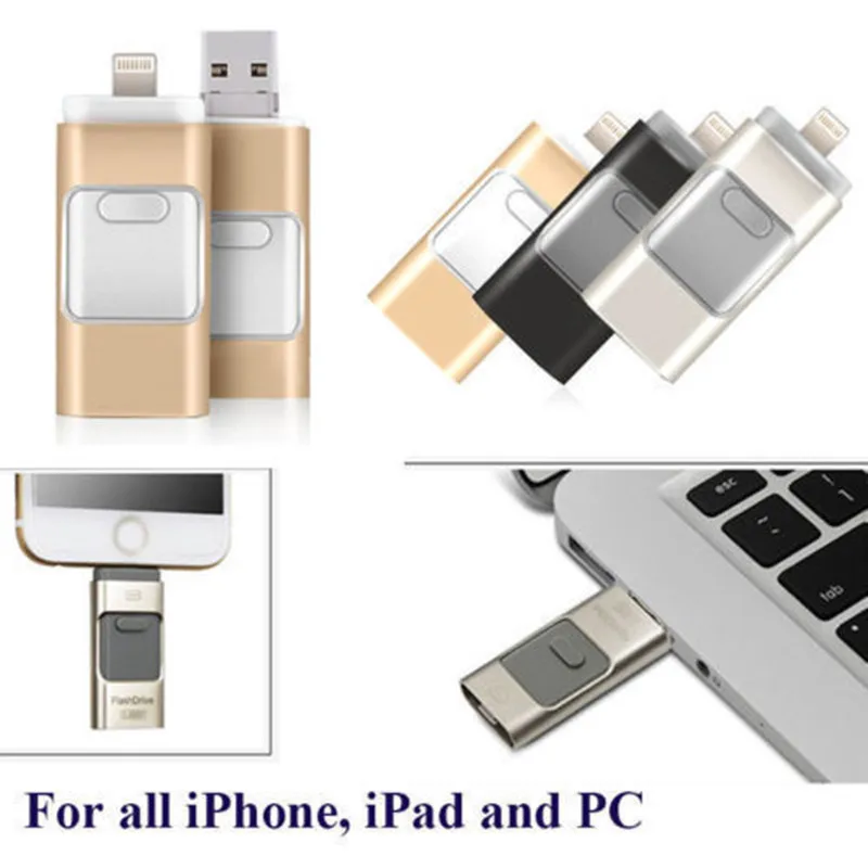 3 in 1 USB 3.0 Flash Drive Memory Stick OTG Pendrive For iPhone PC APPLE 256GB 128GB 64GB 32GB 16GB
3 in 1 USB 3.0 Flash Drive Memory Stick OTG Pendrive For iPhone PC APPLE 256GB 128GB 64GB 32GB 16GB