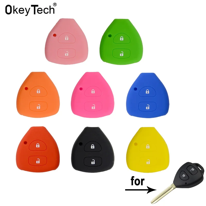 OkeyTech 2 кнопки, мягкий резиновый чехол для автомобильного ключа для Toyota Camry Corolla RAV4, сменный силиконовый чехол для автомобильного ключа дистан...
OkeyTech 2 кнопки, мягкий резиновый чехол для автомобильного ключа для Toyota Camry Corolla RAV4, сменный силиконовый чехол для автомобильного ключа дистан...