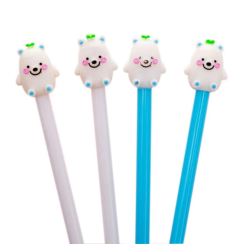 24pcs/lot Cute White Bear Cartoon Animal Gel Pen 0.5mm Black Material Escolar Rilakkuma Signing Pen Kawaii School Supplies
24pcs/lot Cute White Bear Cartoon Animal Gel Pen 0.5mm Black Material Escolar Rilakkuma Signing Pen Kawaii School Supplies