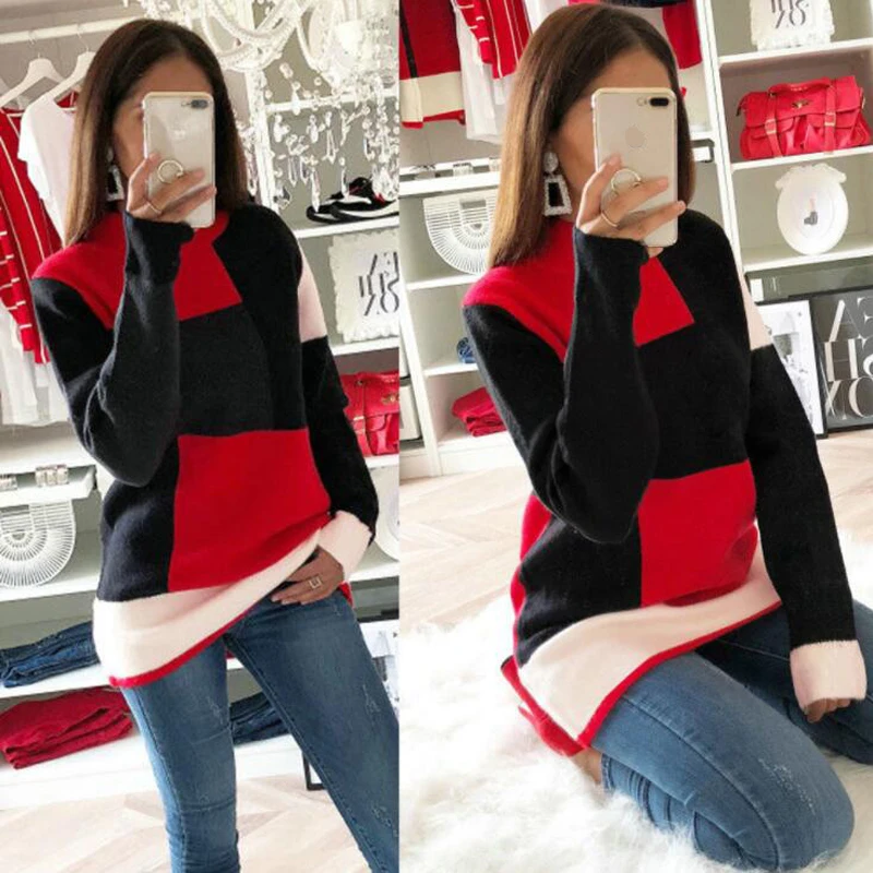 Sexy Round Neck Color Matching Long Sleeved Top Fashion Solid Casual Women T-Shirt Long Sleeve Shirt Women
Sexy Round Neck Color Matching Long Sleeved Top Fashion Solid Casual Women T-Shirt Long Sleeve Shirt Women